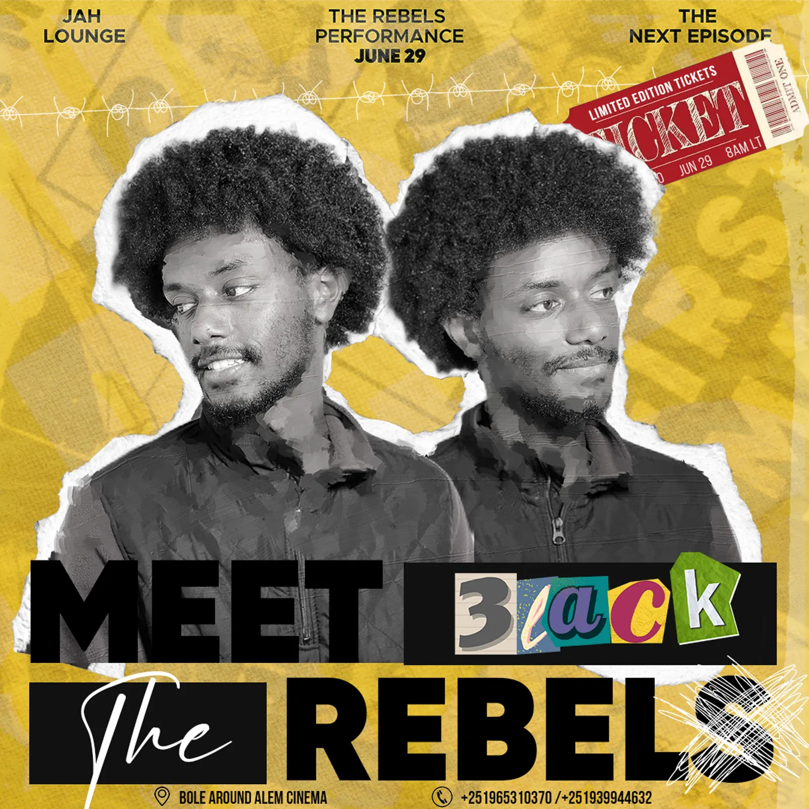 Meet Black event campaign design